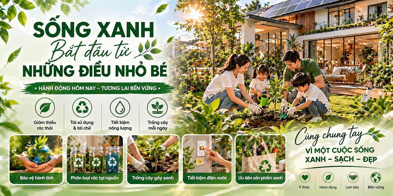 Sống xanh từ những điều giản dị